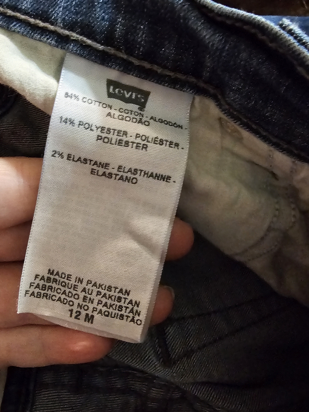 Levi’s 512 Perfectly Slimming Bootcut Jeans Women's 12M Blue Denim Stretch 31X31 - Picture 4 of 4